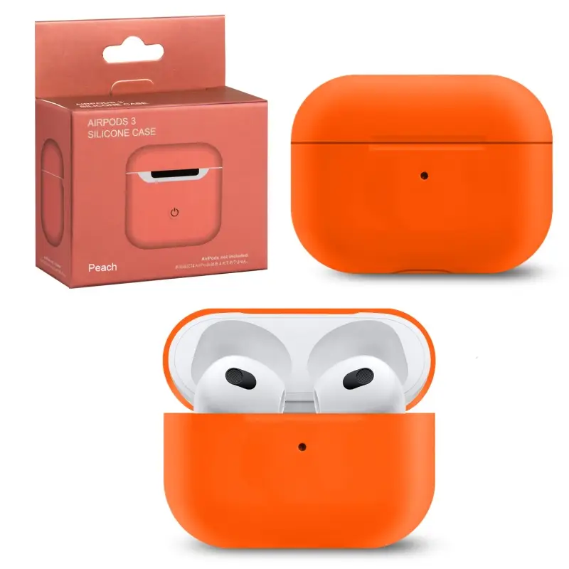 Чехол для AirPods 3 Silicone Peach
