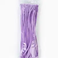 Синельная проволока, набор 100 шт, размер 1 шт 30х0,8 см, цвет сиреневый Синельная проволока, набор 100 шт, размер 1 шт 30х0,8 см, цвет сиреневый
