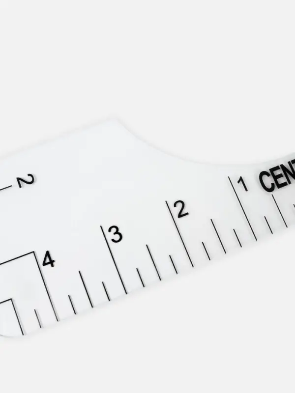 Набор линеек для раскроя горловины, 4 шт., 25.4&times;6.35/8.9/11.5/12.7 см