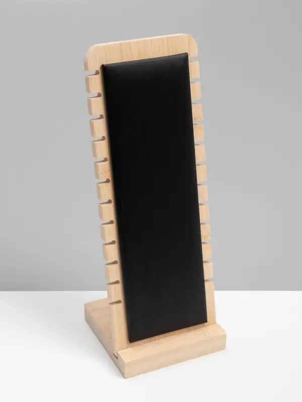 Подставка под цепочки QF, на 12 мест, 10&times;10&times;27 см, чёрная