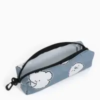 Рюкзак школьный &laquo;Мишки&raquo; для девочки, с пеналом, 3 кармана, 28&times;12&times;43 см, серый