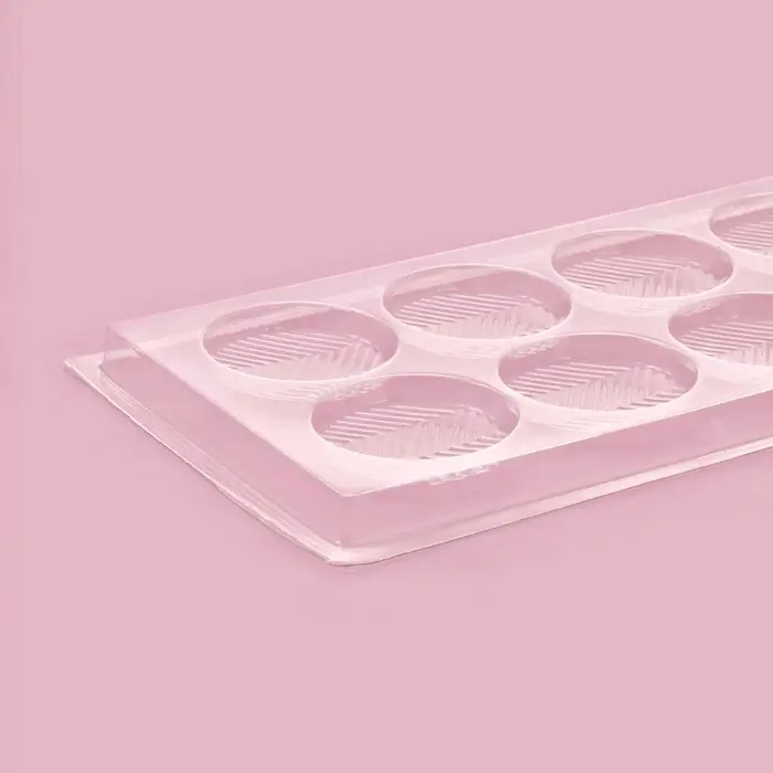 Форма для шоколада и конфет «Зигзаг», 8 ячеек, 22×11 см, прозрачная