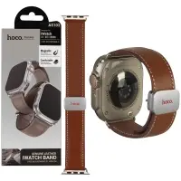 Ремешок для Apl watch 38/40/41mm Watchband AS103 Knight magnetic buckle leather strap Brown HOCO