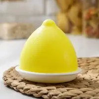 Контейнер для лимона в холодильник Альтернатива, пластик, жёлтый