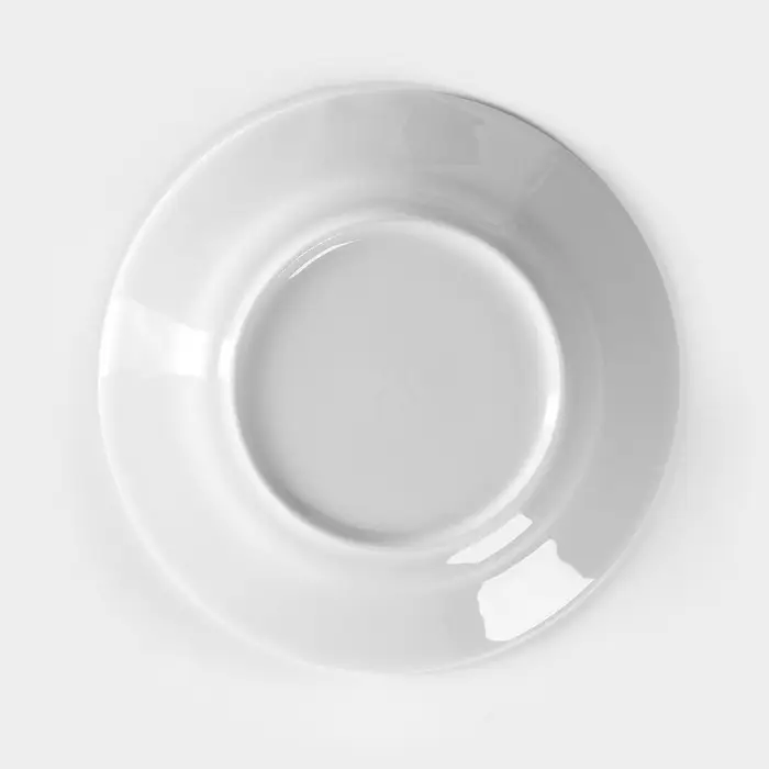 Тарелка Добрушский завод &laquo;Идиллия&raquo;, d=20 см, фарфор, белая