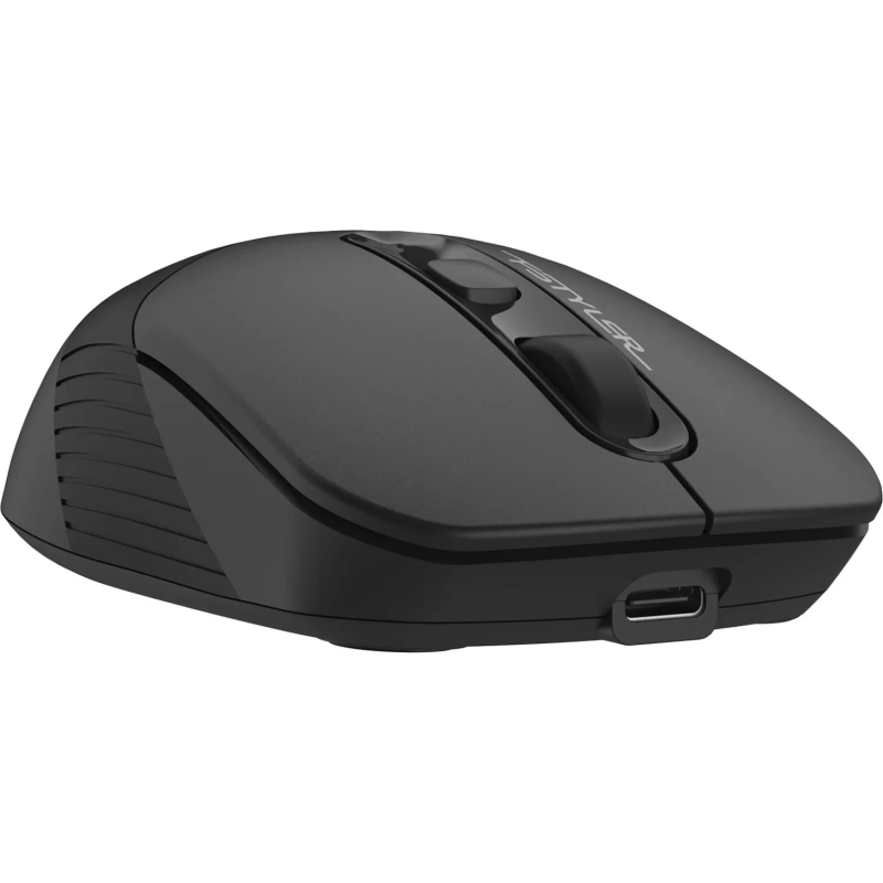 Мышь компьютерная A4Tech Fstyler (FB10C STONE BLACK) черн/2400dpi/беспр/4кн