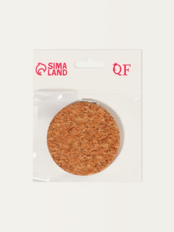 Зеркало складное, d = 7,2 см, с увеличением, цвет коричневый/оранжевый Зеркало складное, d = 7,2 см, с увеличением, цвет коричневый/оранжевый