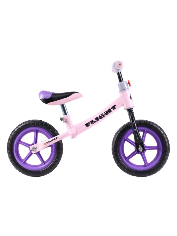 Беговел 12" COMIRON Flight, цвет розово-фиолетовый