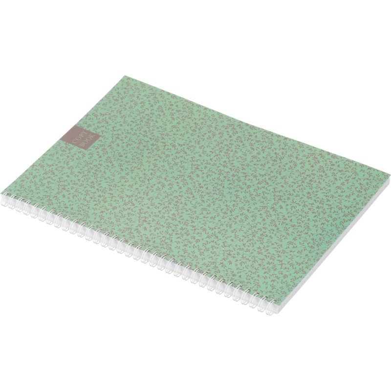 Бизнес-тетрадь А4,96л,точка,греб,обл.глянц.лам. Attache Fleur Мята