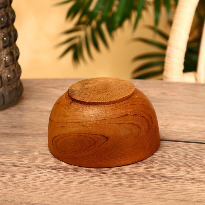 Салатник 15х15х7 см, тиковое дерево Салатник 15х15х7 см, тиковое дерево