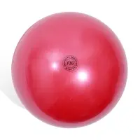 Мяч для художественной гимнастики Металлик с блестками, диаметр 19см, цвет красный Мяч для художественной гимнастики Металлик с блестками, диаметр 19см, цвет красный