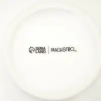 Сахарница Magistro &laquo;Бланш&raquo;, 540 мл, фарфор, белая