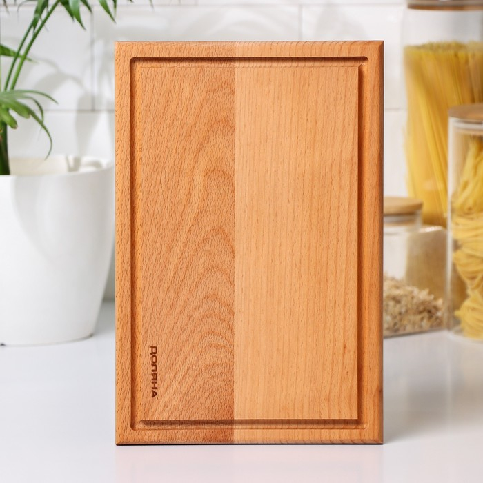 Доска разделочная Доляна «БУковский», 30×20×2 см, для стейка, бук