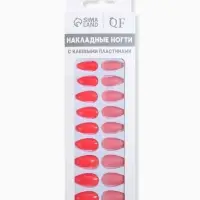 Накладные ногти, 24 шт., с клеевыми пластинами, форма миндаль, цвет неоновые/матовые, розовые