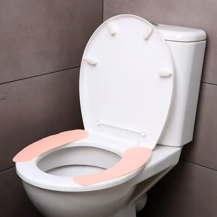 Наклейка на унитаз однотонные, 2 шт (розовая) Наклейка на унитаз однотонные, 2 шт (розовая)