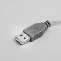 Гирлянда &laquo;Нить&raquo; 3 м с насадками &laquo;Снежинки большие&raquo;, IP20, прозрачная нить, 20 LED, свечение мульти (RG/RB), мигание, USB