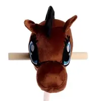 Мягкая игрушка ZABIAKA &laquo;Конь - скакун&raquo; на палке, МИКС