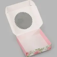 Коробка сборная с окном, For you, 11.5&times;11.5&times;3 см