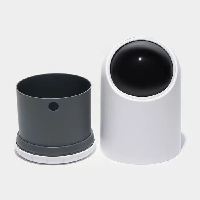 Ведро для мусора сенсорное настольное SAVANNA, 2 л, белое