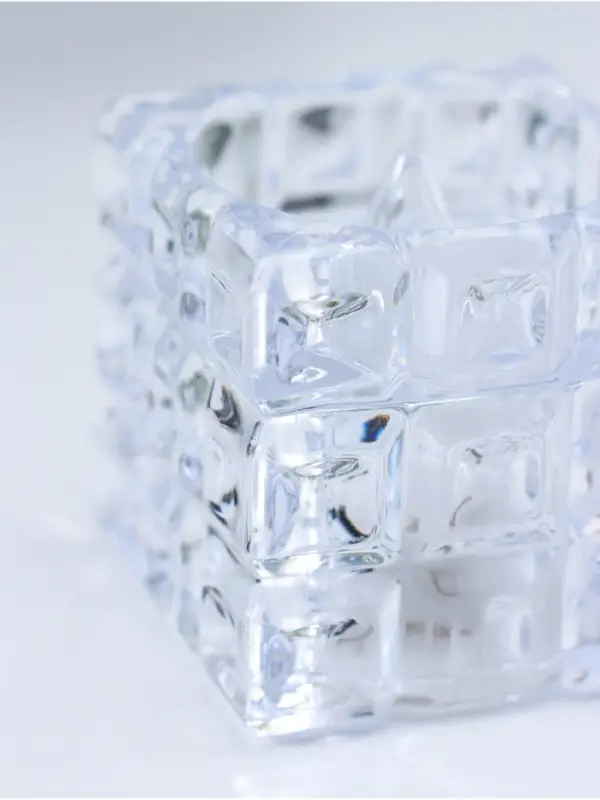 Светодиодная свеча LED - ночник RISALUX &laquo;В кубе&raquo;, 3&times;LR1130, прозрачный, 4.7&times;4.7&times;4.7 см