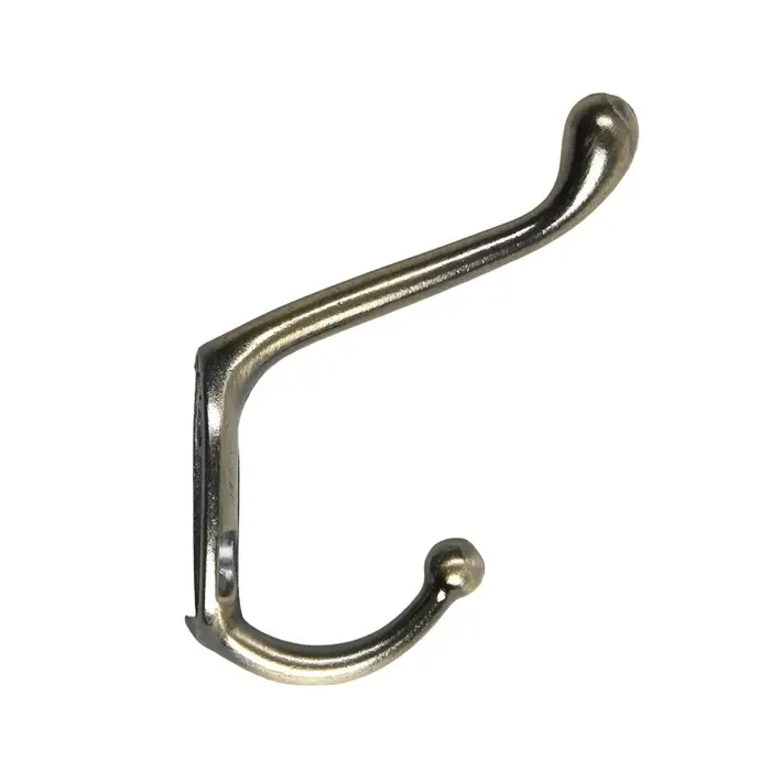 Крючок мебельный ТУНДРА TKd=015, двухрожковый, бронза