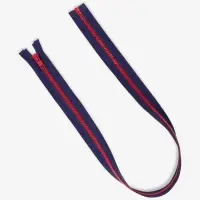 Молния &laquo;Трактор&raquo;, №5, разъёмная, замок автомат, 70 см, синяя, красная