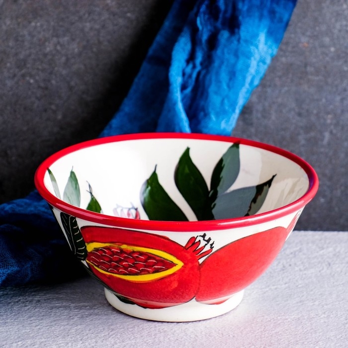 Коса Риштанская Керамика  Коса Риштанская Керамика "Гранат", 18 см, большая, разноцветная