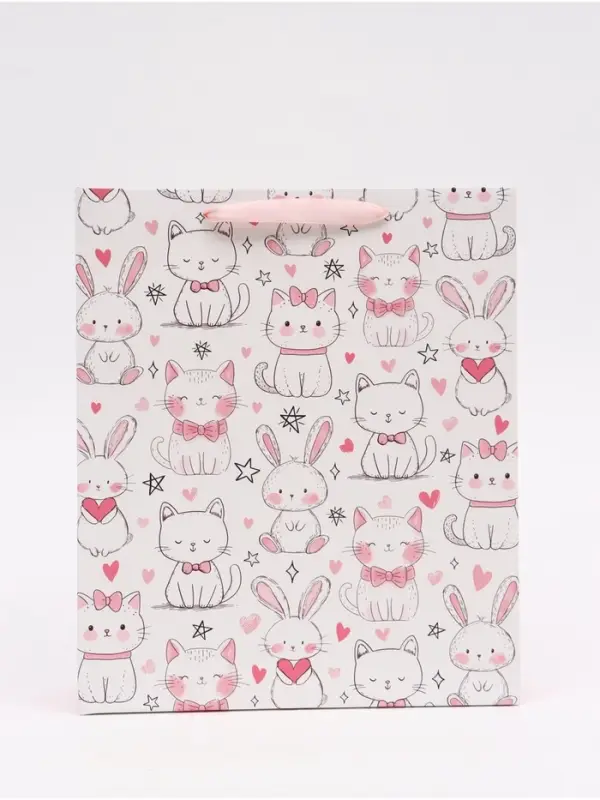 Пакет подарочный &laquo;Поздравляю&raquo;, M 25,5 &times; 30 &times; 9 см