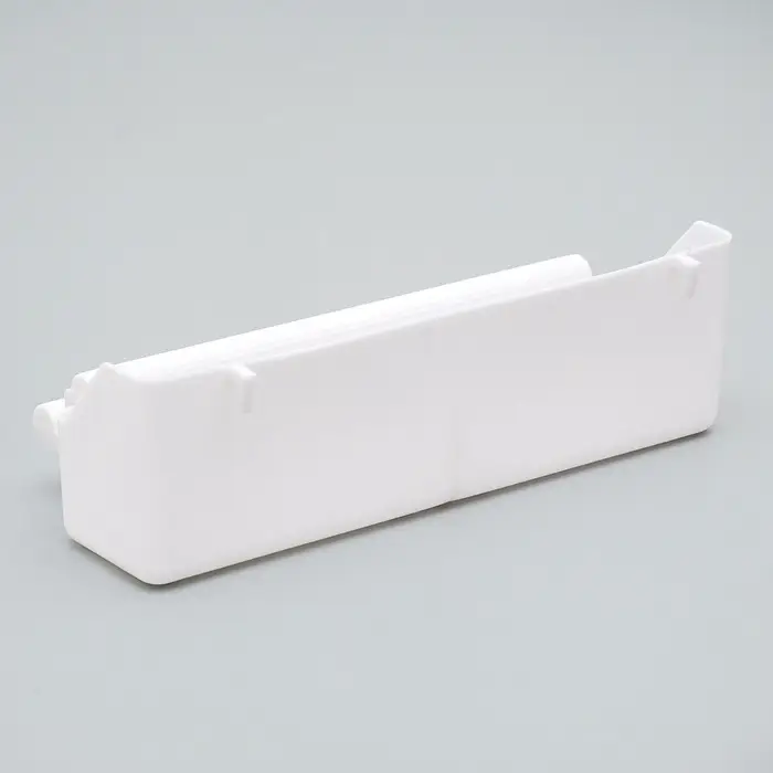 Кормушка для птиц, 21&times;5.8&times;5.6 см, с жёрдочкой для любых клеток, пластик, белая