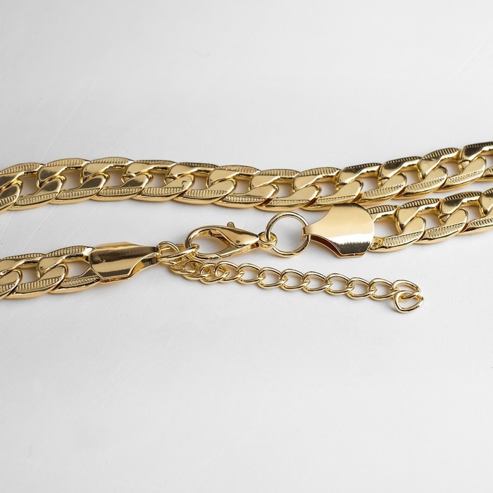 Колье «Цепь голден» рисунок, цвет глянцевое золото, 45 см Колье «Цепь голден» рисунок, цвет глянцевое золото, 45 см