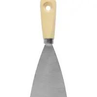 Шпатель малярный ТУНДРА, металлический, деревянная рукоятка, 60 мм