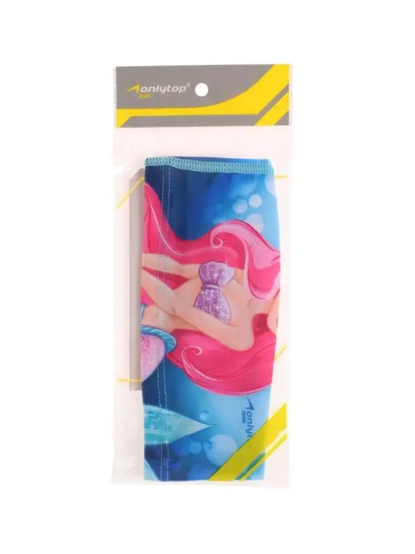 Шапочка для плавания ONLYTOP Swim &laquo;Русалка&raquo;, детская, тканевая, обхват 46-52 см