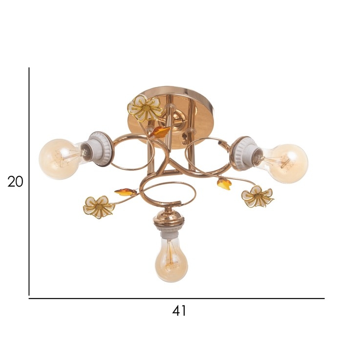 Люстра Люстра "Алана" бп 3х40Вт Е27 Золото МОДЕЛЬ: 2612380