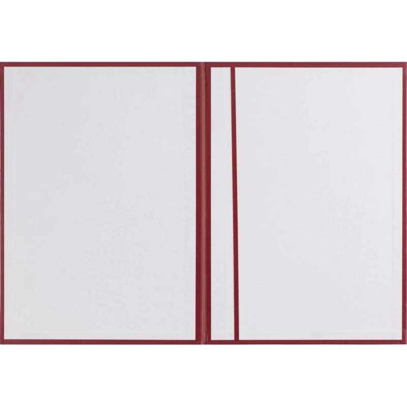 Папка адресная с ОРЛОМ бумвинил с поролоном красная