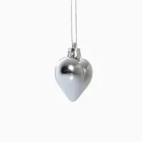 Ёлочные игрушки набор 12 шт. &laquo;Праздничный хоровод&raquo; 4 см, серебро