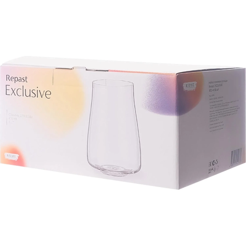 Набор стаканов для воды Repast EXCLUSIVE&nbsp; 400 мл (6 шт),65389