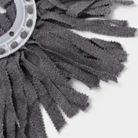 Насадка для швабры с отжимом - центрифугой, кольцо 16 см, серая