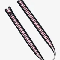 Молния &laquo;Спираль&raquo;, №5, разъёмная, замок автомат, 80 см, тёмно-синяя, красный, белый