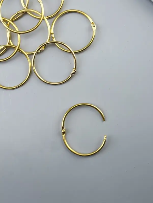 Кольцо для творчества (для фотоальбомов) Кольцо для творчества (для фотоальбомов) "Золото" набор 10 шт внутр. d= 4,5 см внешн. d=5см