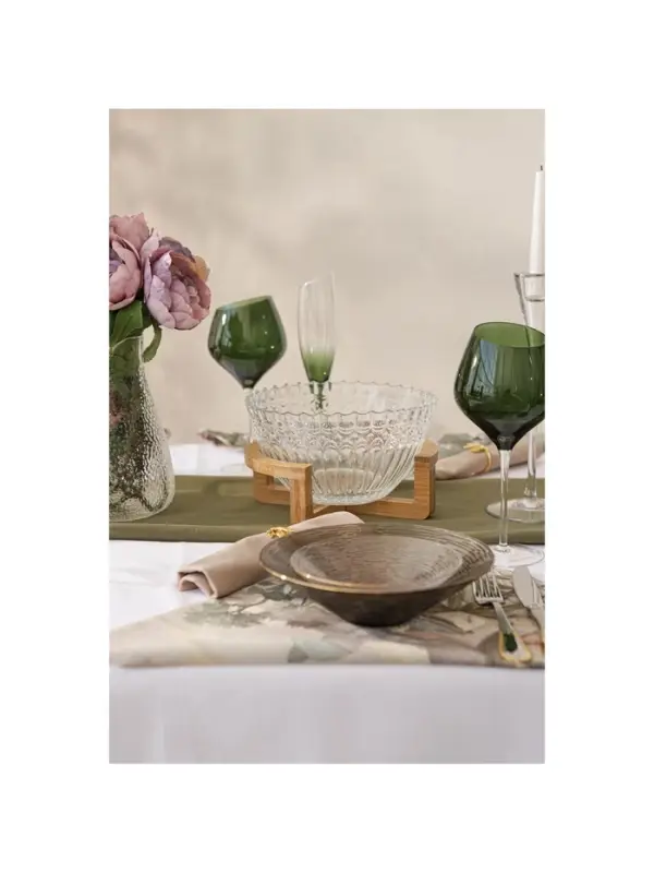 Бокал для вина Magistro &laquo;Иллюзия&raquo;, 540 мл, 10&times;24 см, стекло, зелёное