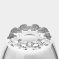 Ведро для льда с ручкой и щипцами Paşabah&ccedil;e Sylvana, 650 мл, h=13 см, стекло, прозрачное