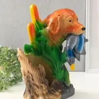 Копилка для денег с подставкой для бутылки &laquo;Пёс охотник&raquo;, гипс, 37.5&times;24&times;30 см