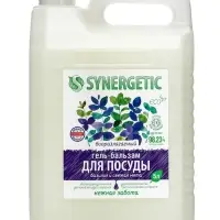 Гель-бальзам для мытья посуды Synergetic «Базилик и свежая мята», 5 л