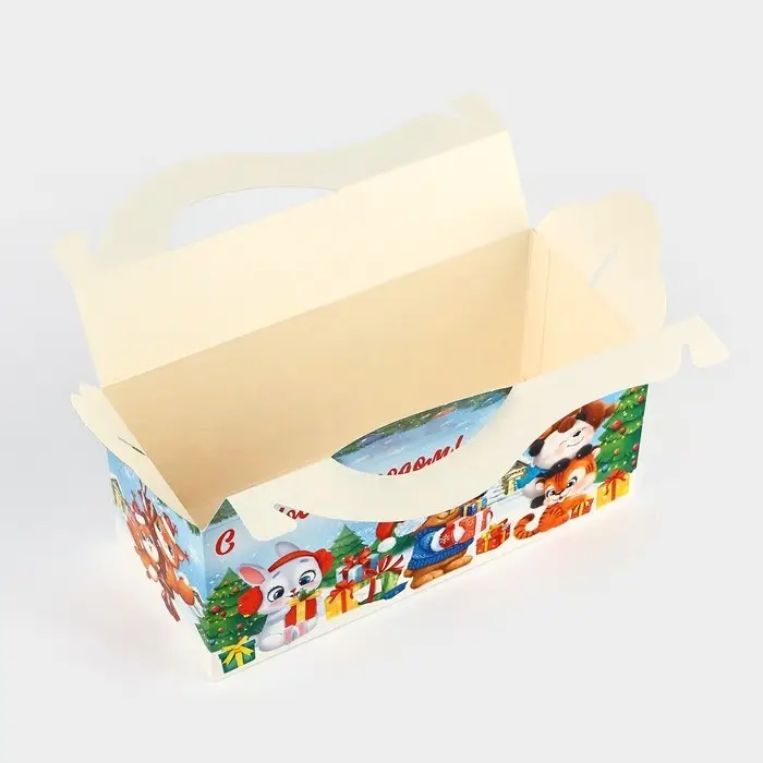 Коробка подарочная новогодняя складная «Детская», 23 х 10 х 10 см Коробка подарочная новогодняя складная «Детская», 23 х 10 х 10 см