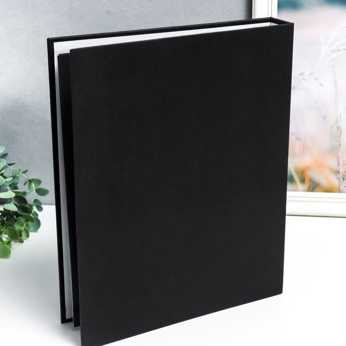 Фотоальбом на кольцах 30 листов+30 файлов Фотоальбом на кольцах 30 листов+30 файлов "Планеты" чёрные листы 31,4х25,8х5 см