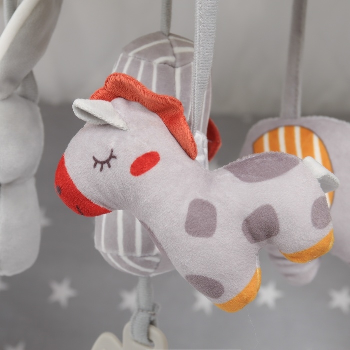 Подвеска - погремушка «Карусель Бонни», прорезыватель, на кроватку, коляску, Крошка Я Подвеска - погремушка «Карусель Бонни», прорезыватель, на кроватку, коляску, Крошка Я