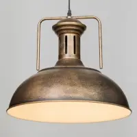 Светильник подвесной BayerLux William, 1&times;40 Вт, Е27, золотисто-чёрный, 40&times;40&times;35-100 см