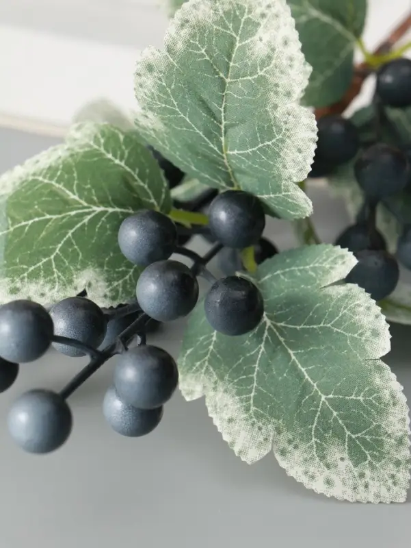 Цветы искусственные &laquo;Ветка ягодная&raquo;, h=30 см, синие