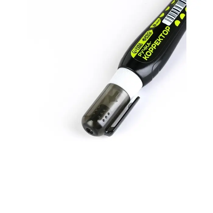 Ручка-корректор 8 мл, металлический наконечник PROвыбор "Черный неон", набор 4 шт