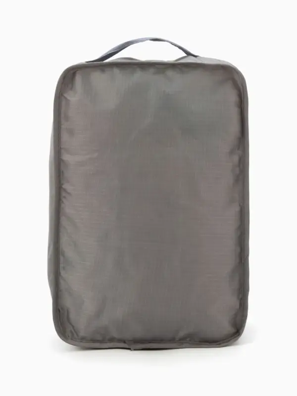 Косметичка дорожная на молнии, с ручкой, с карманом, серая